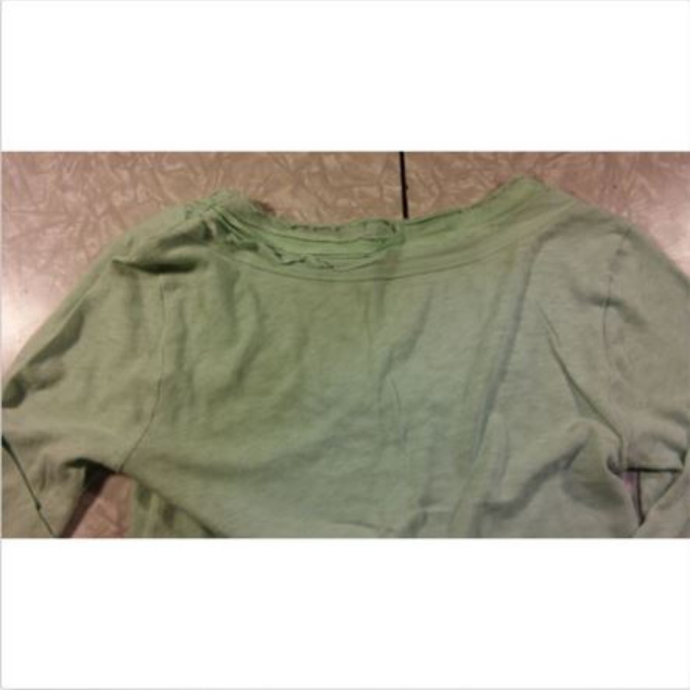 J Crew ~ Sea/Mint Green Layered Scoop Neck 3/4 Slv - Picture 5 of 6
